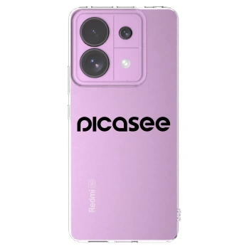 Picasee silikonska prozirna maskica za Xiaomi Redmi Note 13 Pro 5G - Picasee - new logo - black