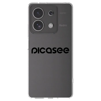 Picasee silikonska prozirna maskica za Xiaomi Redmi Note 13 4G - Picasee - new logo - black