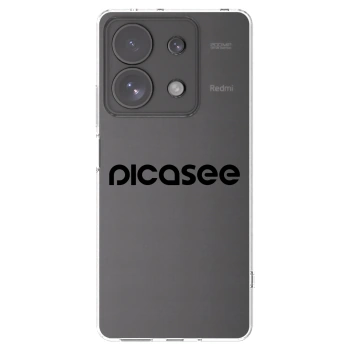 Picasee silikonska prozirna maskica za Xiaomi Redmi Note 13 Pro 4G - Picasee - new logo - black