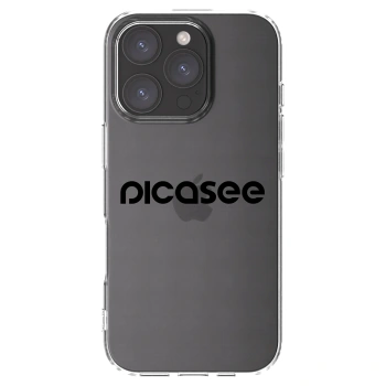 Picasee silikonska prozirna maskica za Apple iPhone 16 Pro - Picasee - new logo - black