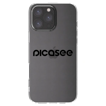 Picasee silikonska prozirna maskica za Apple iPhone 16 Pro Max - Picasee - new logo - black