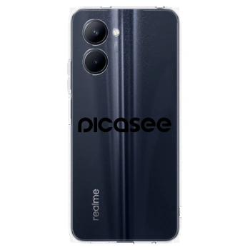 Picasee silikonska prozirna maskica za Realme C33 (2023) - Picasee - new logo - black