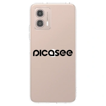 Picasee silikonska prozirna maskica za Motorola Moto G53 5G - Picasee - new logo - black