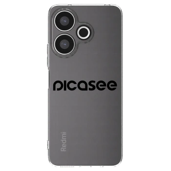 Picasee silikonska prozirna maskica za Xiaomi Redmi 13 4G - Picasee - new logo - black