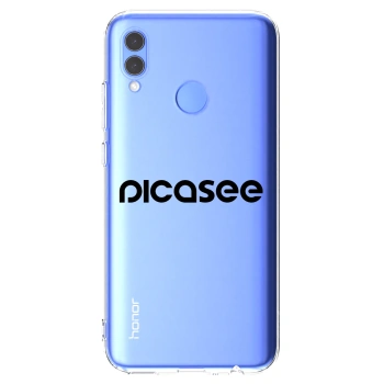 Picasee silikonska prozirna maskica za Honor 10 Lite - Picasee - new logo - black