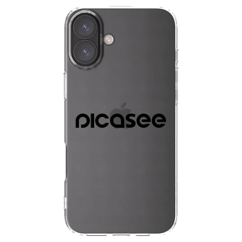 Picasee silikonska prozirna maskica za Apple iPhone 16 Plus - Picasee - new logo - black