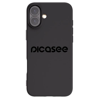 Picasee crna silikonska maskica za Apple iPhone 16 Plus - Picasee - new logo - black
