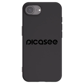 Picasee crna silikonska maskica za Apple iPhone 16e - Picasee - new logo - black