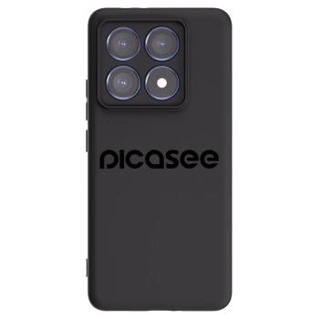 Picasee crna silikonska maskica za Xiaomi 14T Pro - Picasee - new logo - black