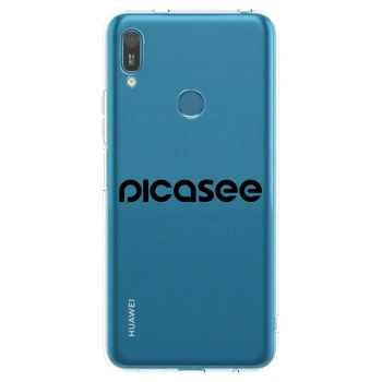 Picasee silikonska prozirna maskica za Huawei Y7 2019 - Picasee - new logo - black