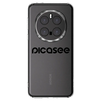 Picasee silikonska prozirna maskica za Honor Magic7 Pro 5G - Picasee - new logo - black