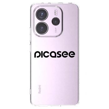 Picasee silikonska prozirna maskica za Xiaomi Redmi Note 14 4G - Picasee - new logo - black