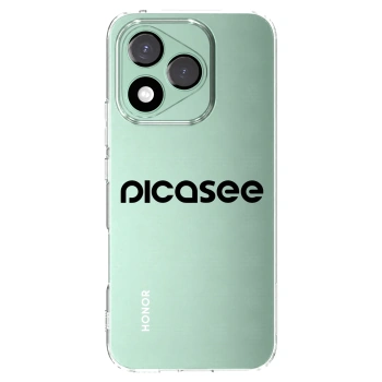 Picasee silikonska prozirna maskica za Honor 400 Lite 5G - Picasee - new logo - black