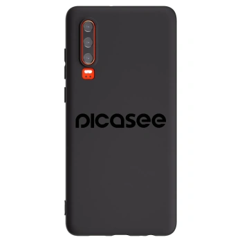 Picasee crna silikonska maskica za Huawei P30 - Picasee - new logo - black