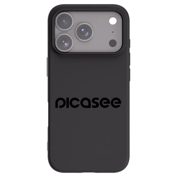 Picasee crna silikonska maskica za Apple iPhone 17 Pro - Picasee - new logo - black