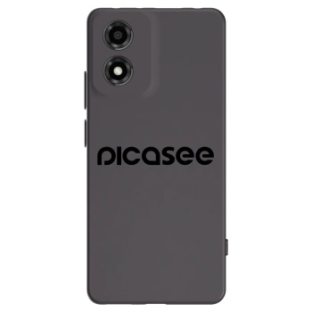 Picasee crna silikonska maskica za Motorola Moto E14 - Picasee - new logo - black