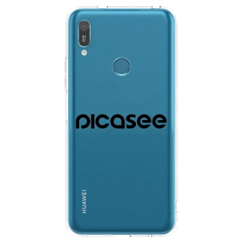 Picasee silikonska prozirna maskica za Huawei Y6 2019 - Picasee - new logo - black