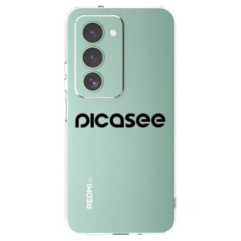 Picasee silikonska prozirna maskica za Xiaomi Redmi 15 5G - Picasee - new logo - black