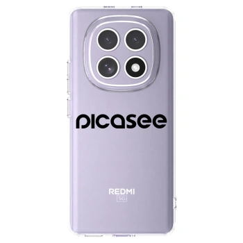 Picasee silikonska prozirna maskica za Xiaomi Redmi Note 15 - Picasee - new logo - black