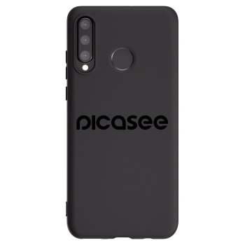 Picasee crna silikonska maskica za Huawei P30 Lite - Picasee - new logo - black