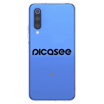 Picasee silikonska prozirna maskica za Xiaomi Mi 9 SE - Picasee - new logo - black