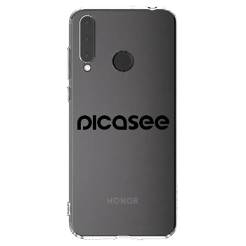 Picasee silikonska prozirna maskica za Honor 20 Lite - Picasee - new logo - black