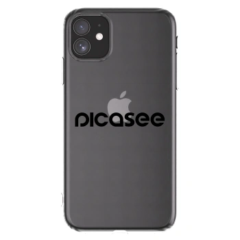 Picasee silikonska prozirna maskica za Apple iPhone 11 - Picasee - new logo - black