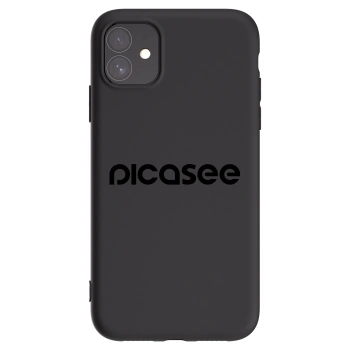 Picasee crna silikonska maskica za Apple iPhone 11 - Picasee - new logo - black