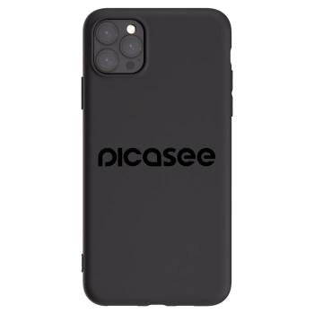 Picasee crna silikonska maskica za Apple iPhone 11 Pro Max - Picasee - new logo - black
