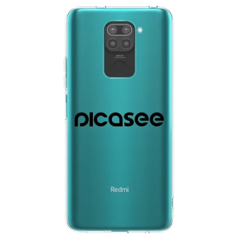 Picasee crna silikonska maskica za Xiaomi Redmi Note 9 - Picasee - new logo - black