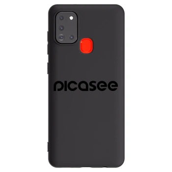 Picasee crna silikonska maskica za Samsung Galaxy A21s - Picasee - new logo - black