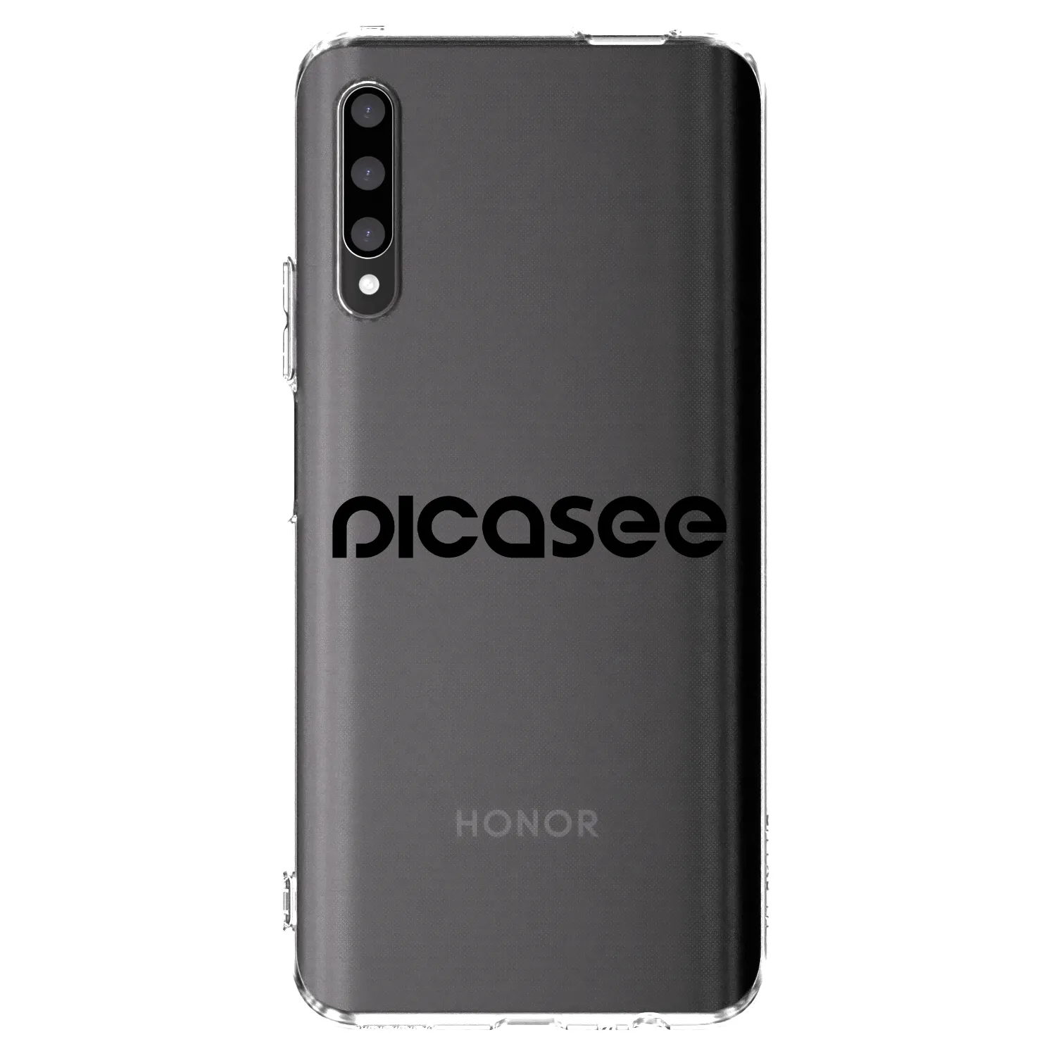 Picasee silikonska prozirna maskica za Honor 9X Pro - Picasee - new logo - black