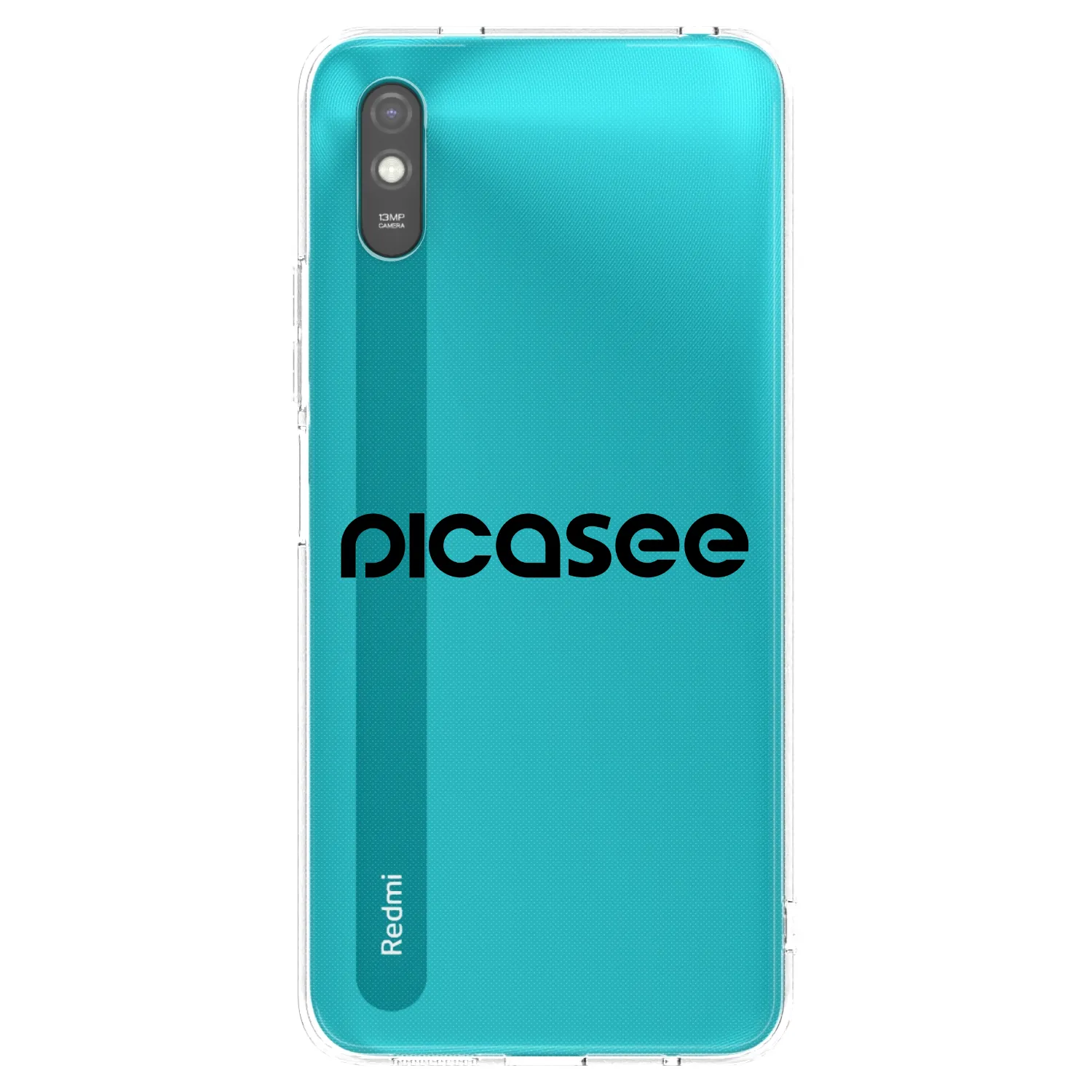Picasee crna silikonska maskica za Xiaomi Redmi 9A - Picasee - new logo - black