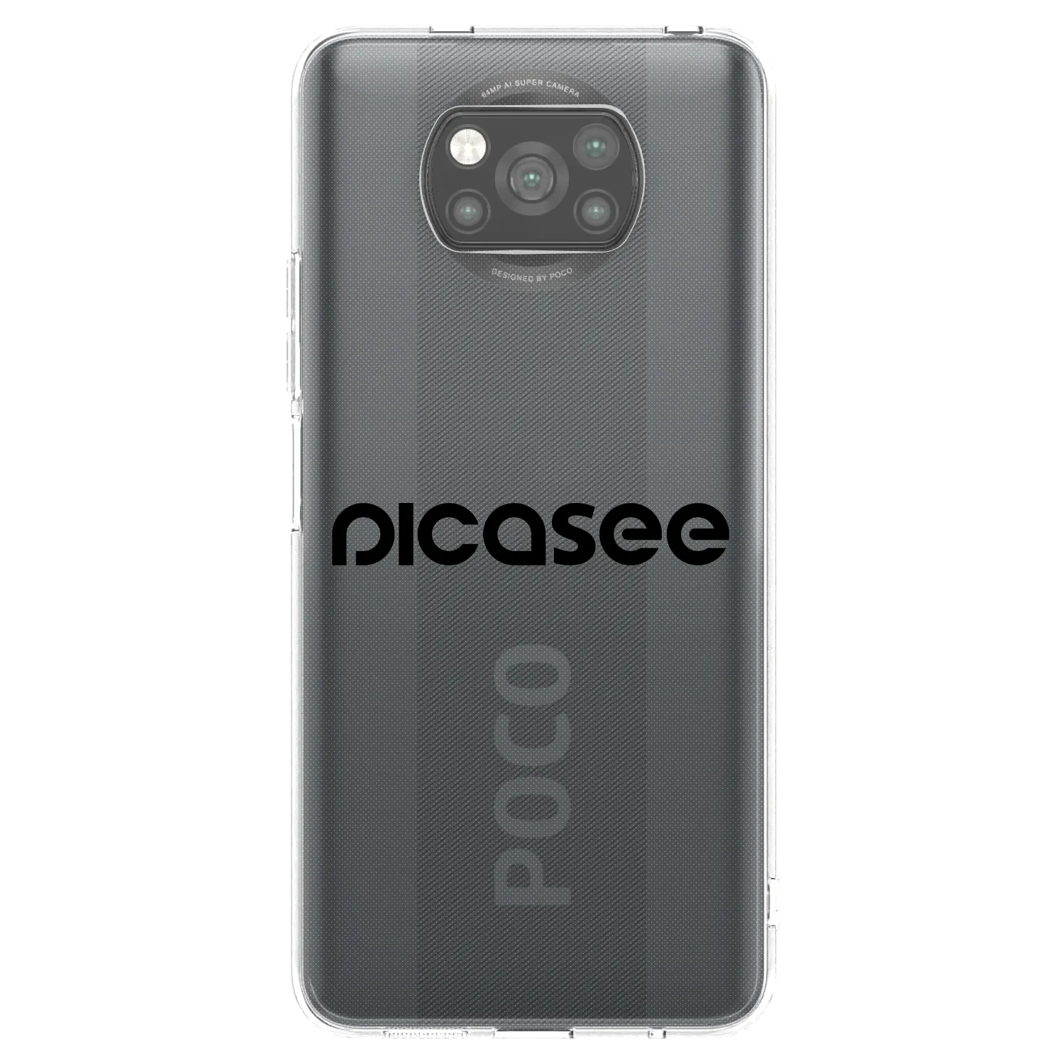 Picasee crna silikonska maskica za Xiaomi Poco X3 - Picasee - new logo - black