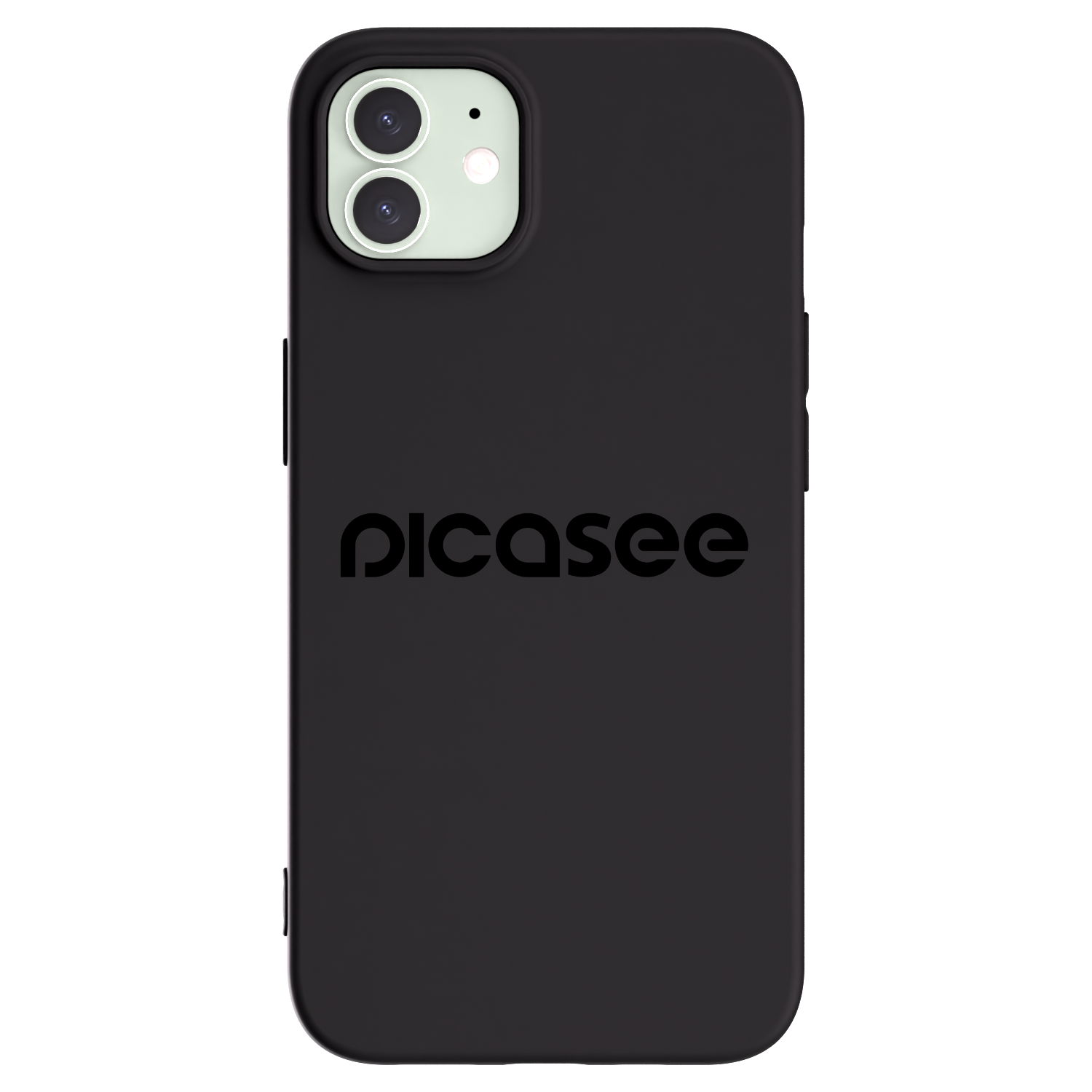 Picasee crna silikonska maskica za Apple iPhone 12 - Picasee - new logo - black