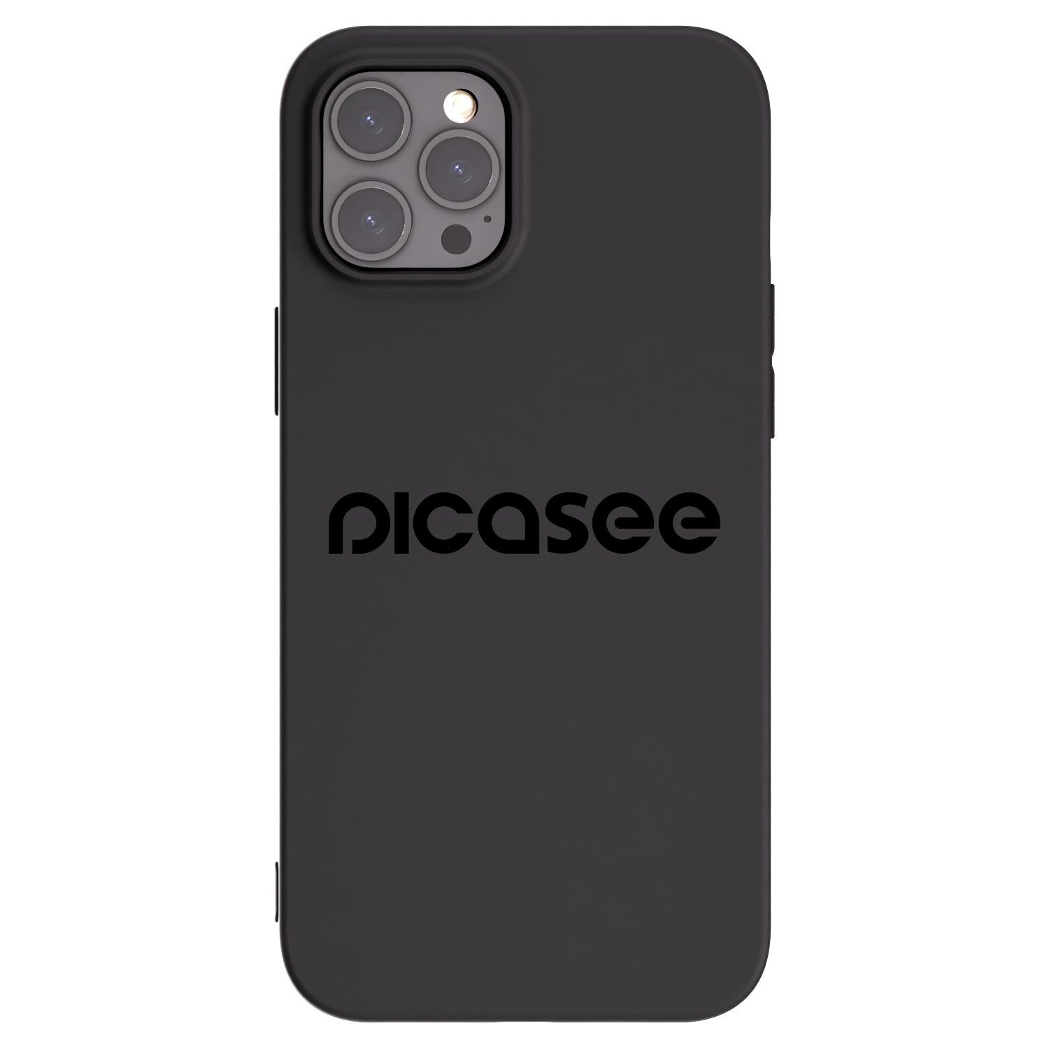 Picasee crna silikonska maskica za Apple iPhone 12 Pro Max - Picasee - new logo - black