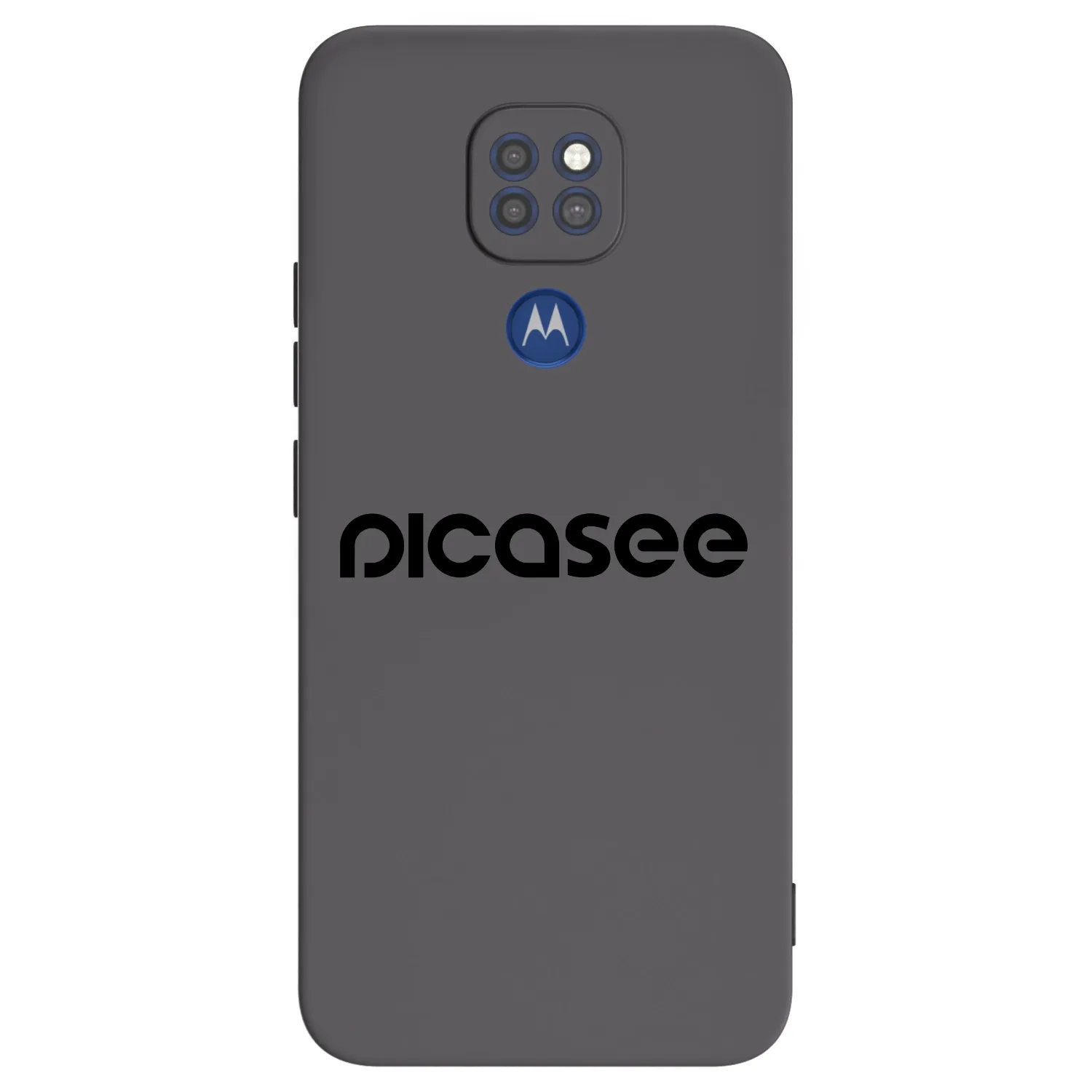 Picasee crna silikonska maskica za Motorola Moto G9 Play - Picasee - new logo - black