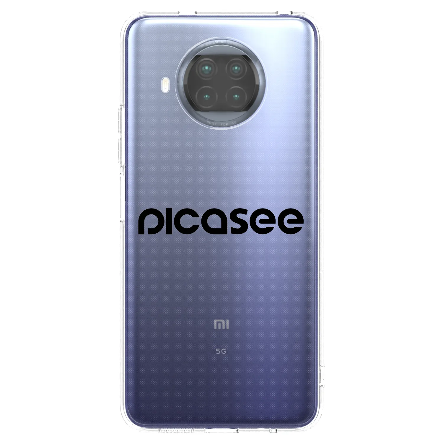 Picasee silikonska prozirna maskica za Xiaomi Mi 10T Lite - Picasee - new logo - black