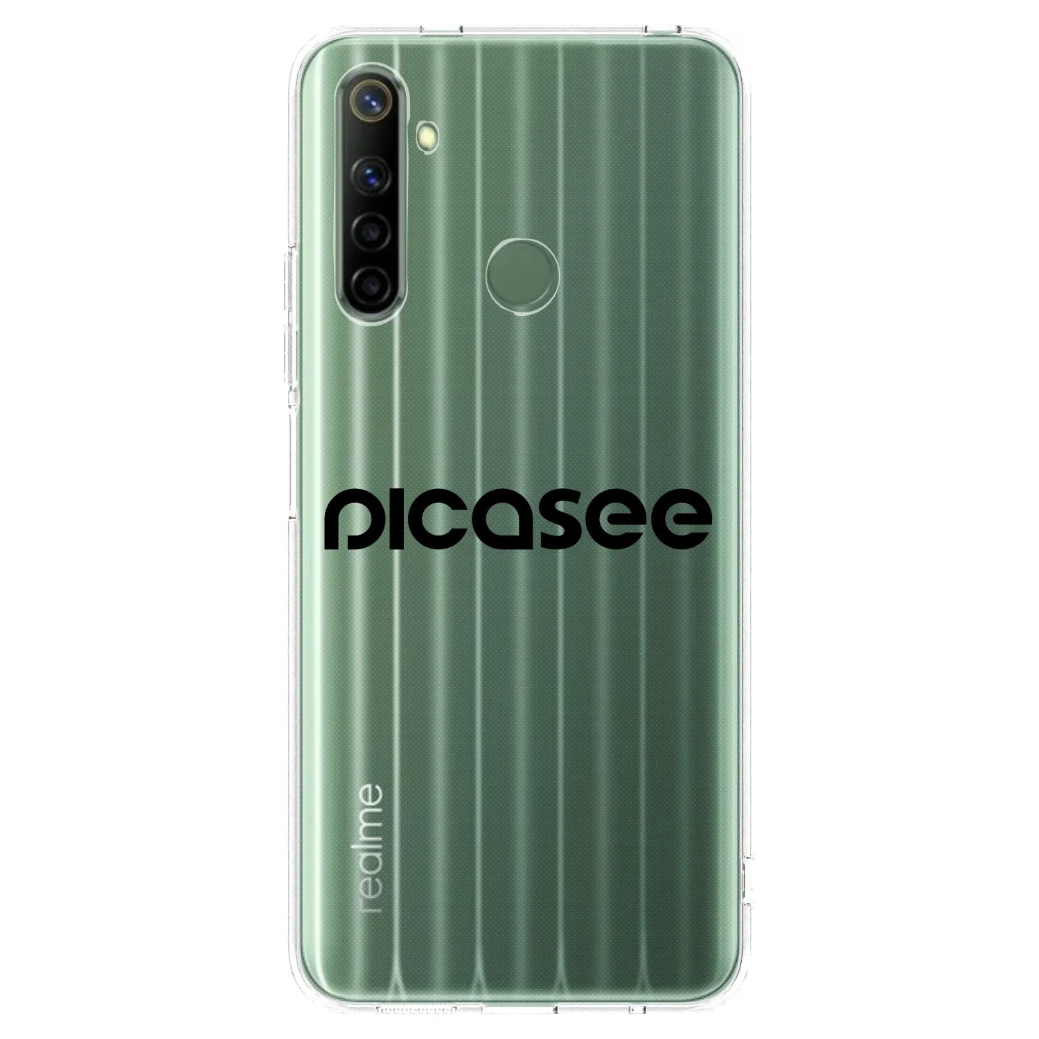 Picasee silikonska prozirna maskica za Realme 6i - Picasee - new logo - black