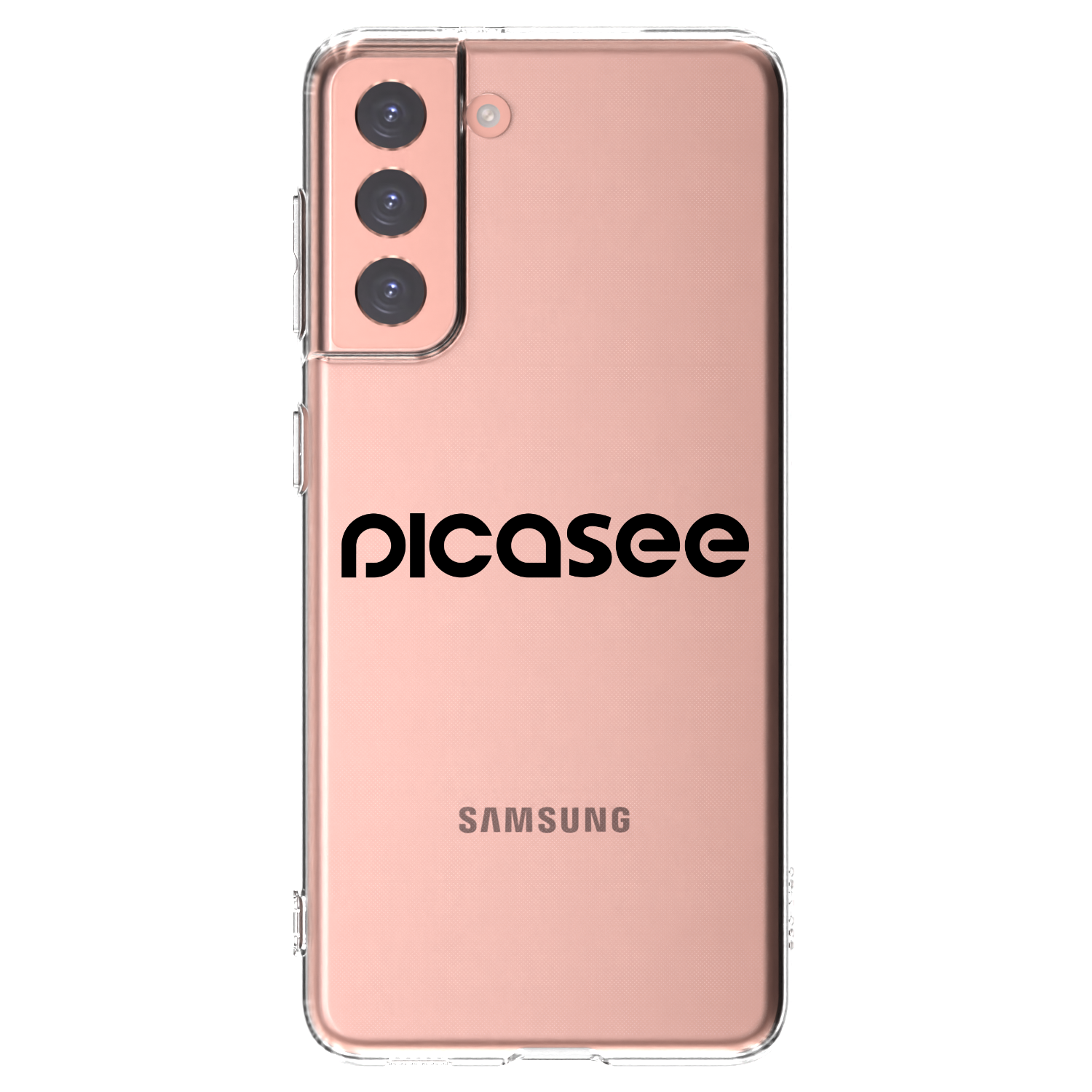 Picasee silikonska prozirna maskica za Samsung Galaxy S21 5G G991B - Picasee - new logo - black