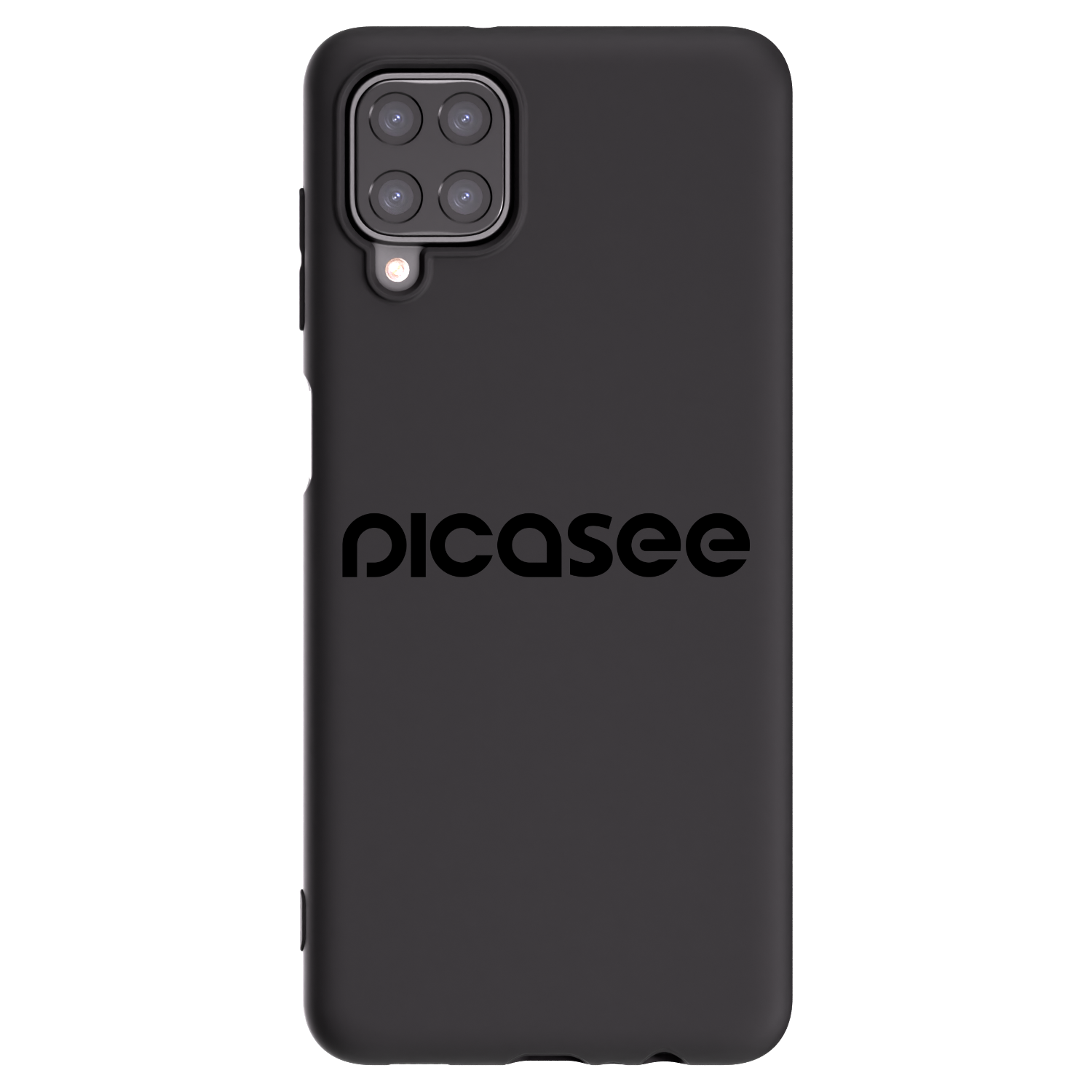 Picasee crna silikonska maskica za Samsung Galaxy A12 A125F - Picasee - new logo - black