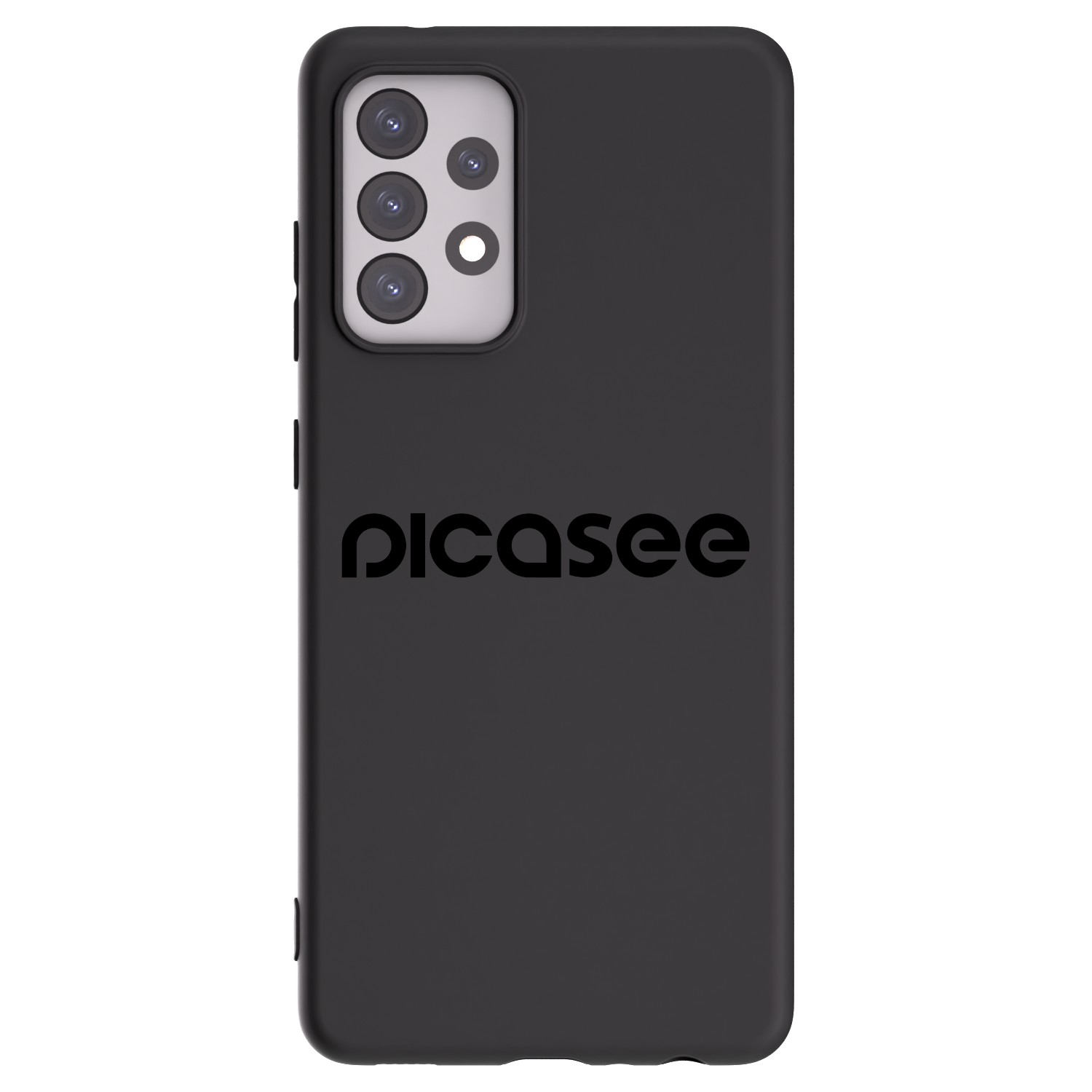 Picasee crna silikonska maskica za Samsung Galaxy A52 5G A525F - Picasee - new logo - black