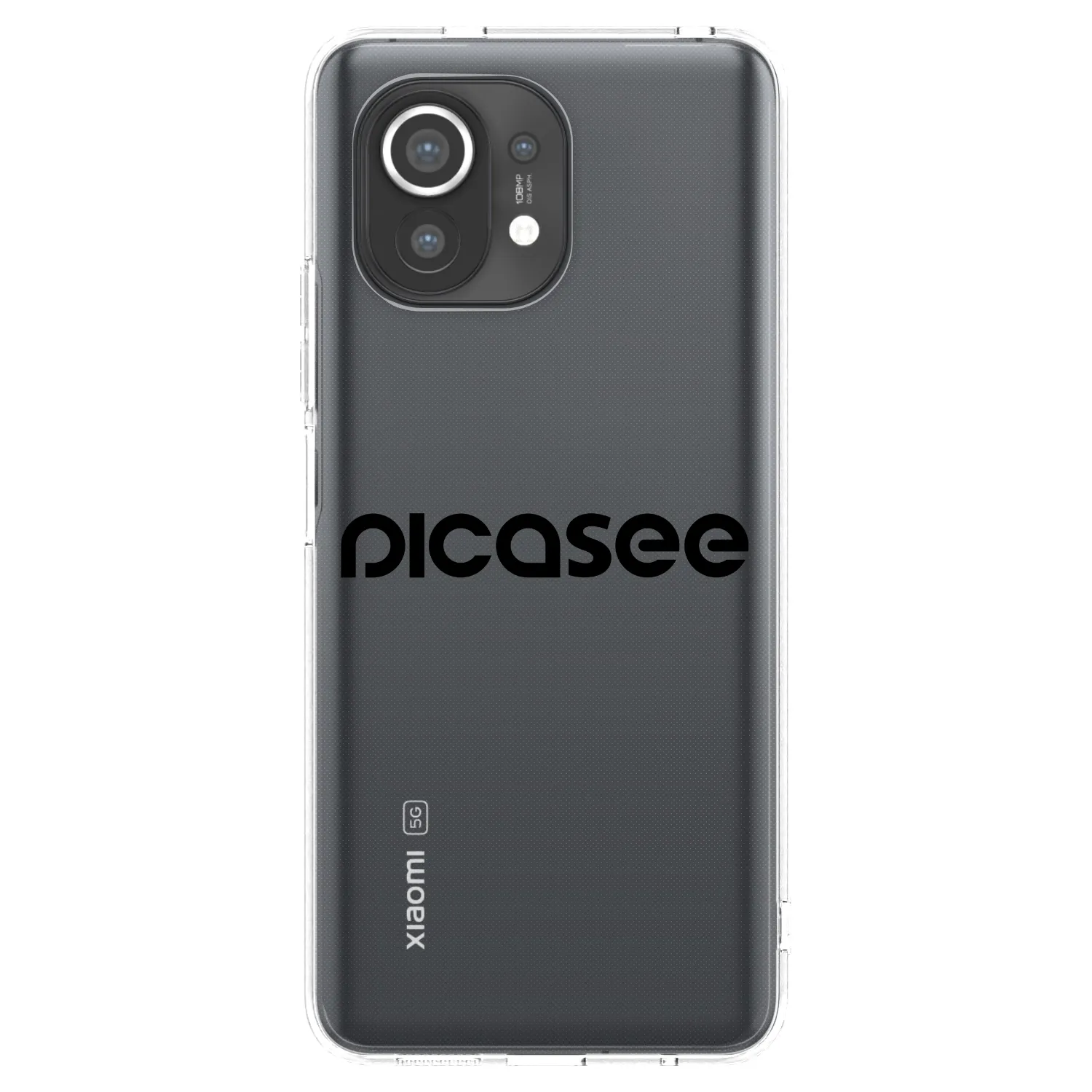 Picasee silikonska prozirna maskica za Xiaomi Mi 11 - Picasee - new logo - black