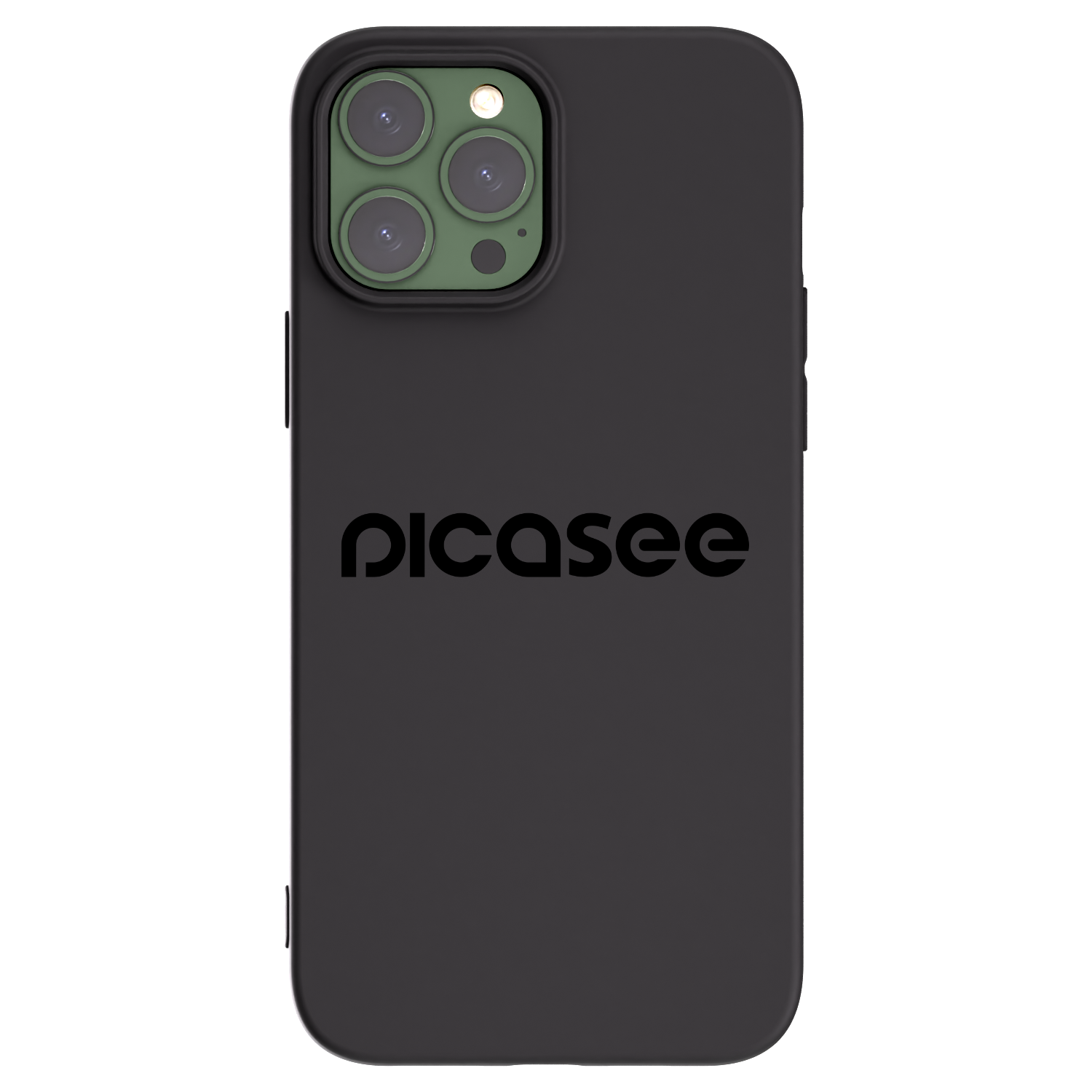 Picasee crna silikonska maskica za Apple iPhone 13 Pro Max - Picasee - new logo - black