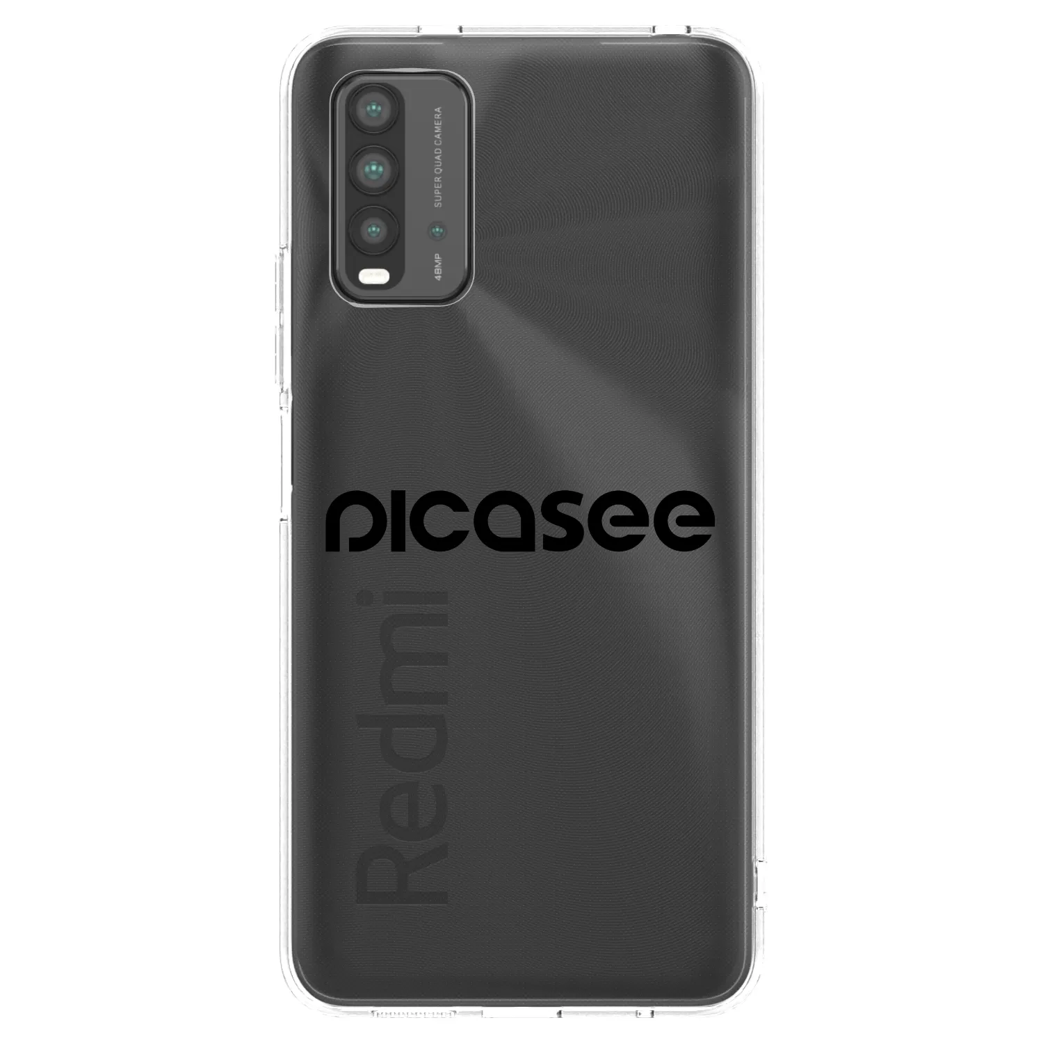 Picasee crna silikonska maskica za Xiaomi Redmi 9T - Picasee - new logo - black
