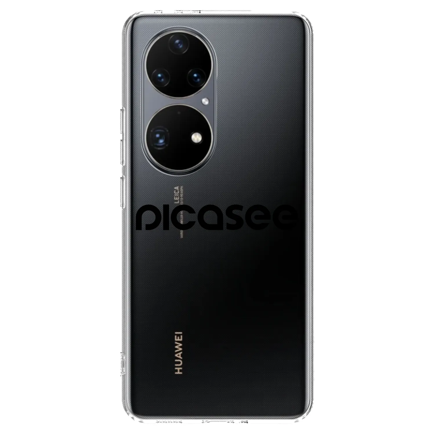 Picasee silikonska prozirna maskica za Huawei P50 - Picasee - new logo - black
