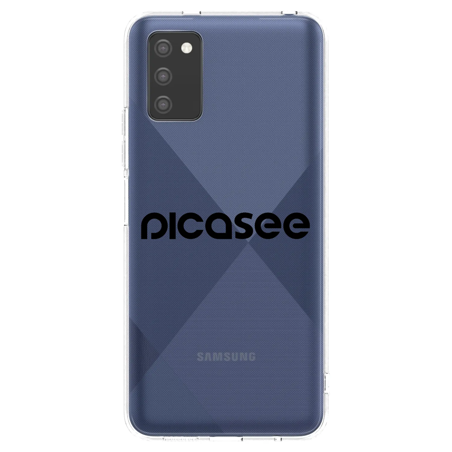 Picasee silikonska prozirna maskica za Samsung Galaxy A03s A037G - Picasee - new logo - black