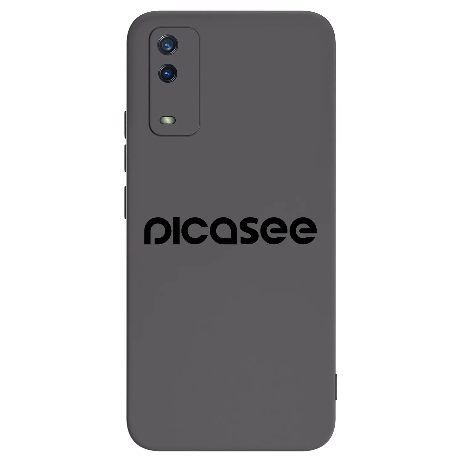 Picasee crna silikonska maskica za Vivo Y11s - Picasee - new logo - black