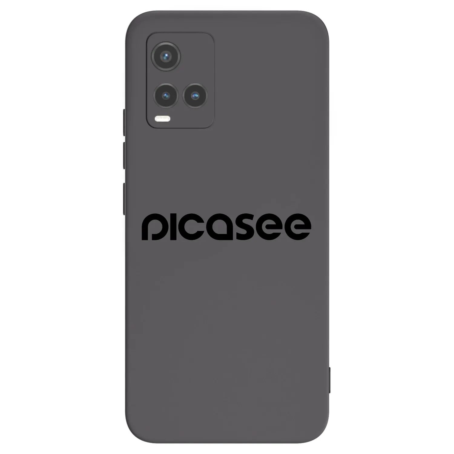 Picasee crna silikonska maskica za Vivo Y33s - Picasee - new logo - black