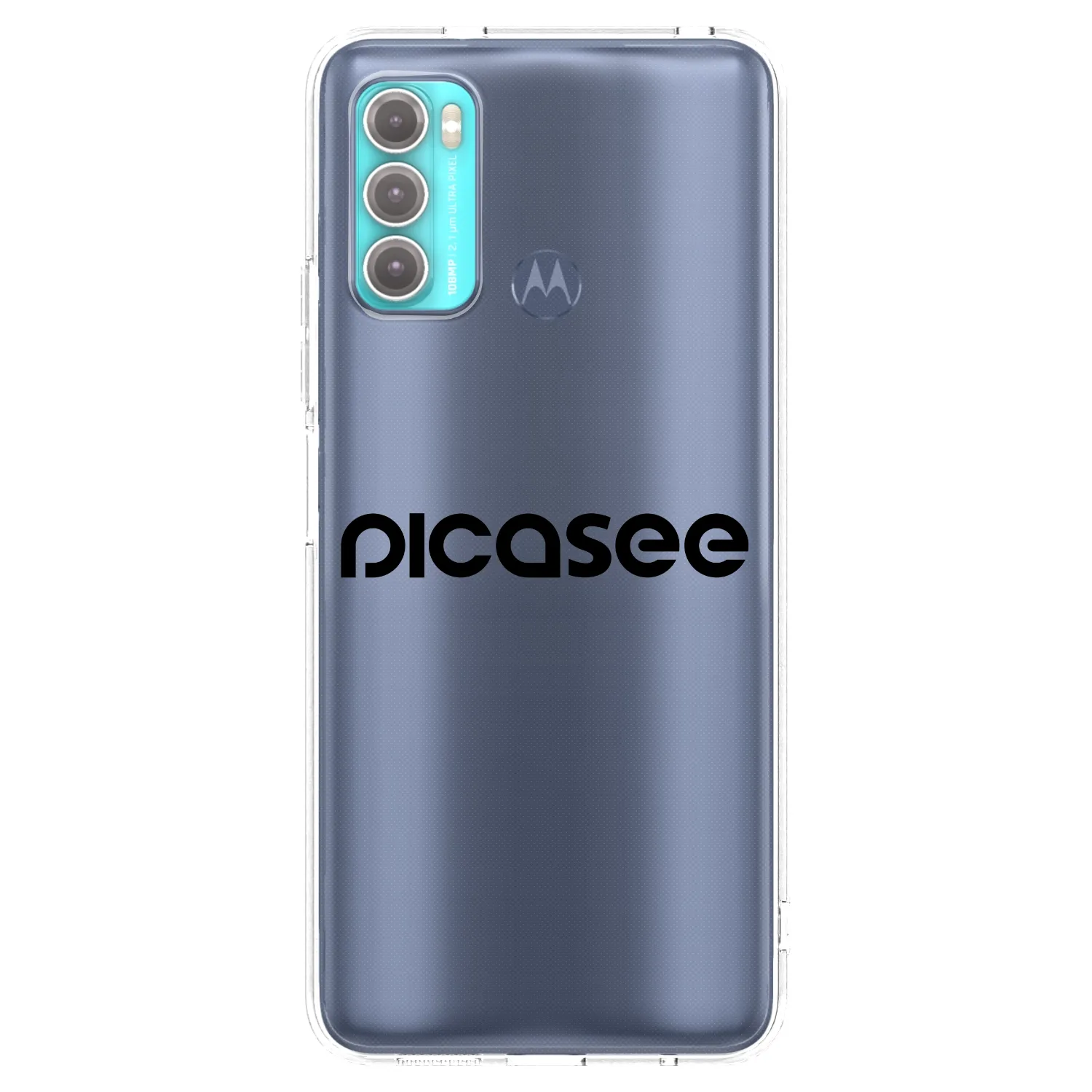 Picasee silikonska prozirna maskica za Motorola Moto G60 - Picasee - new logo - black
